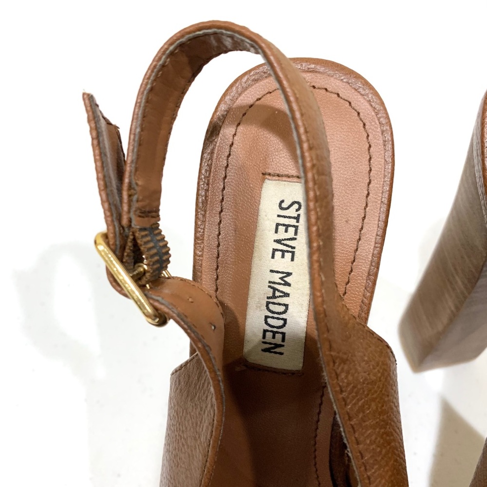 Steven Madden Brown Wedge Shoe (size: 7) - Picture 14 of 16